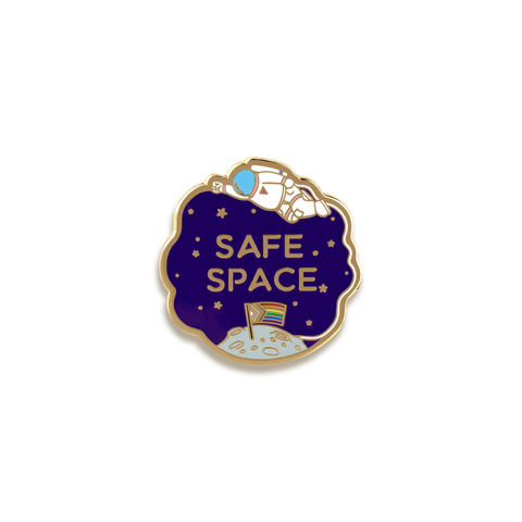 Safe Space Enamel Pin by GAYPIN'