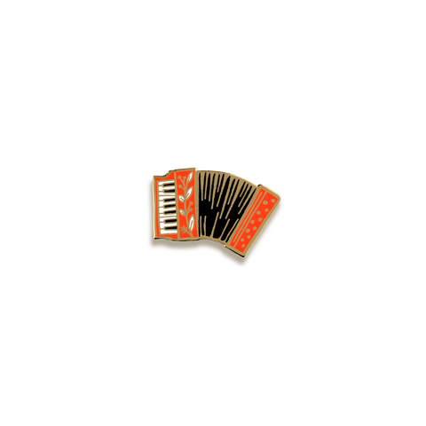 Accordion Enamel Pin by Justine Gilbuena