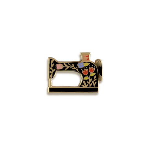 Sewing Machine Enamel Pin by Justine Gilbuena