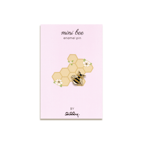 Mini Bee Enamel Pin by Lilly Baik