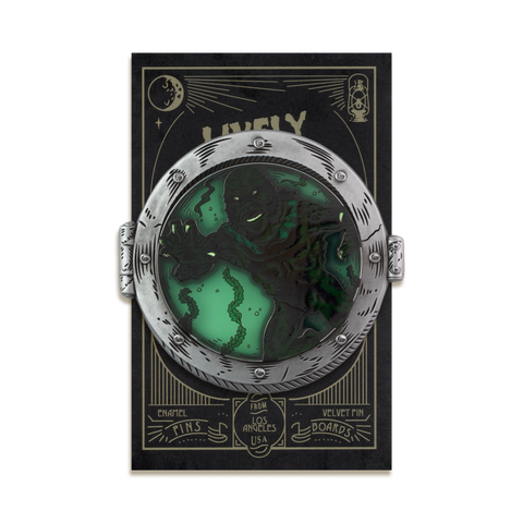 Lagoon Dweller Enamel Pin by Lively Ghosts