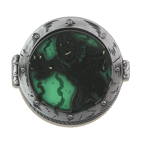 Lagoon Dweller Enamel Pin by Lively Ghosts
