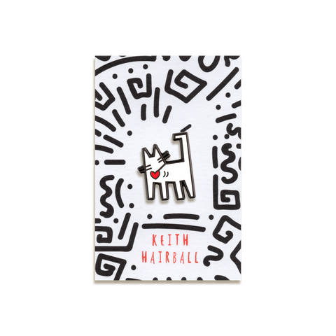 Keith Hairball Enamel Pin by Niaski