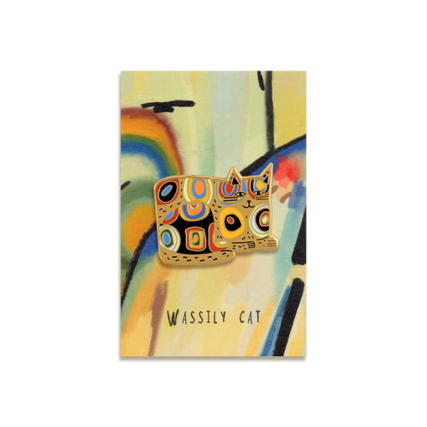 Wassily's Cat Enamel Pin by Niaski