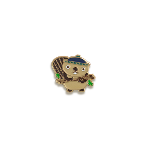 Beaver Enamel Pin by Night Owl Paper Goods