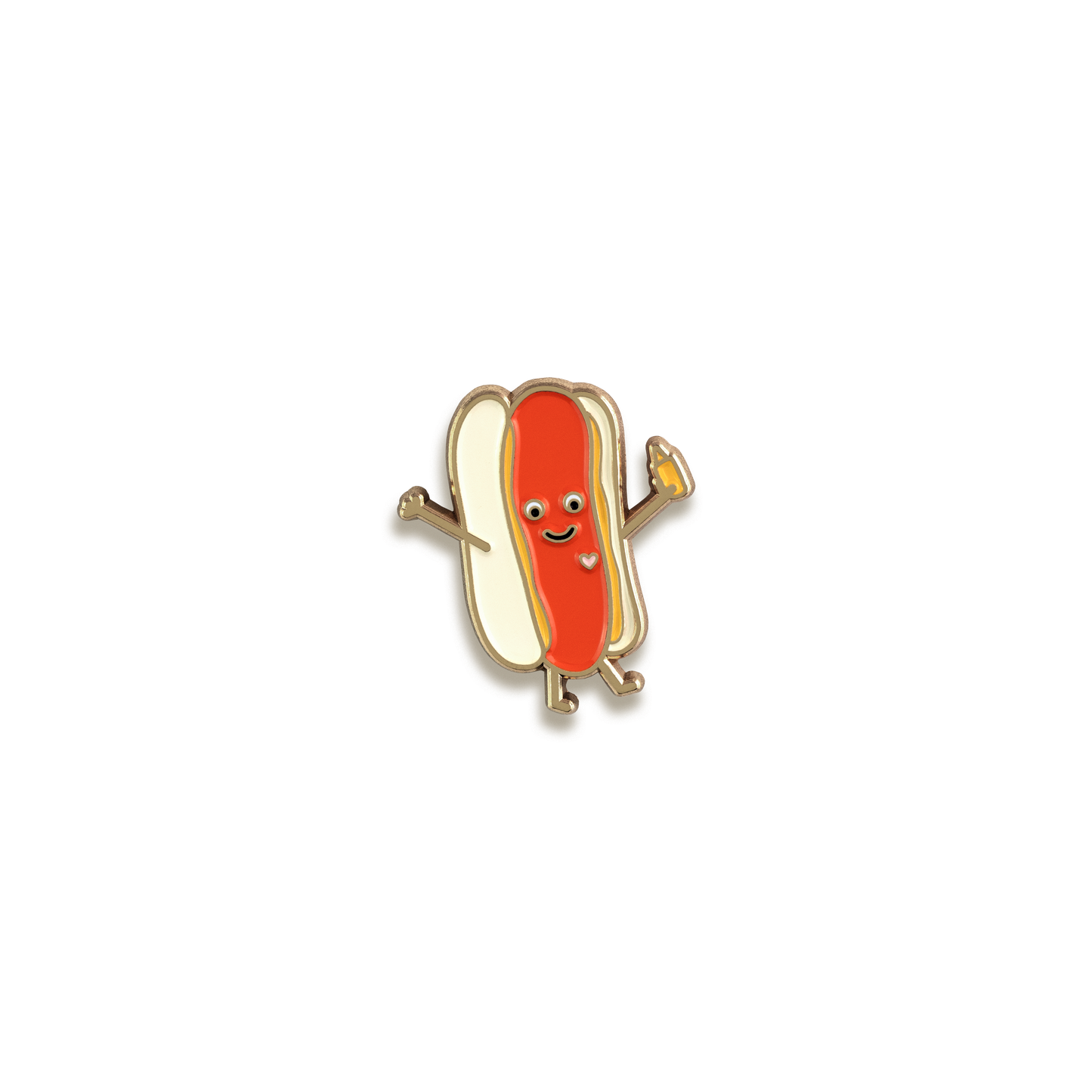Hot Dog Enamel Pin by Night Owl Paper Goods