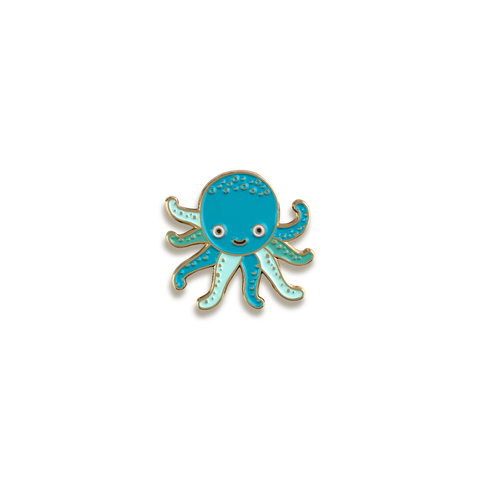 Octopus Enamel Pin by Night Owl Paper Goods