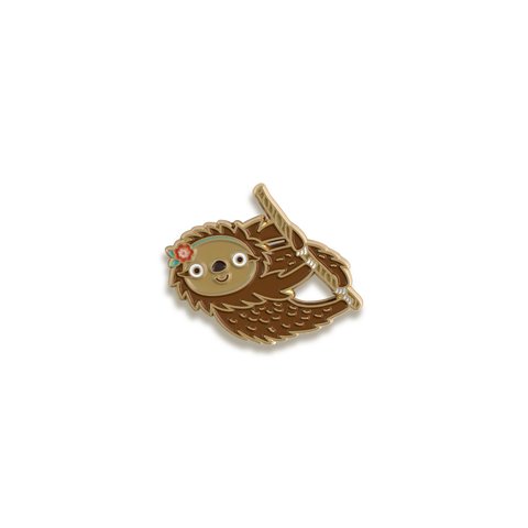 Sloth Enamel Pin by Night Owl Paper Goods