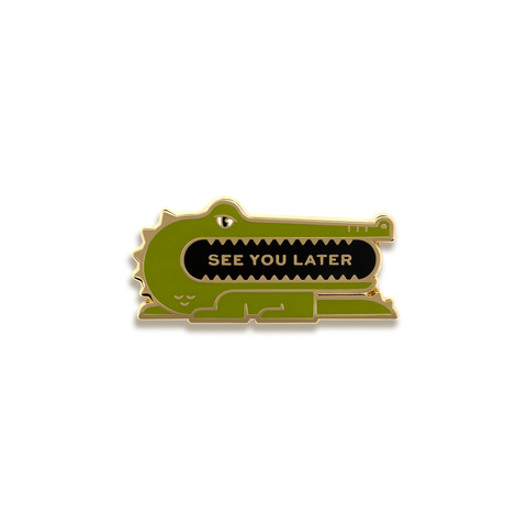 Alligator Enamel Pin by Pinultimate