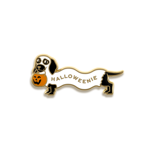 Halloweenie Enamel Pin by Pinultimate