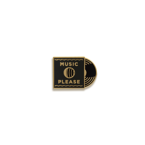 Music Please Enamel Pin by Paper Parasol Press
