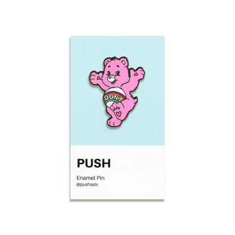 Don't Care Bear Enamel Pin by Push