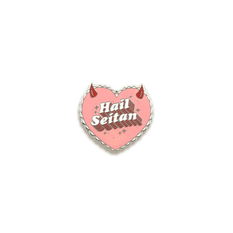 Hail Seitan Enamel Pin by Punky Pins
