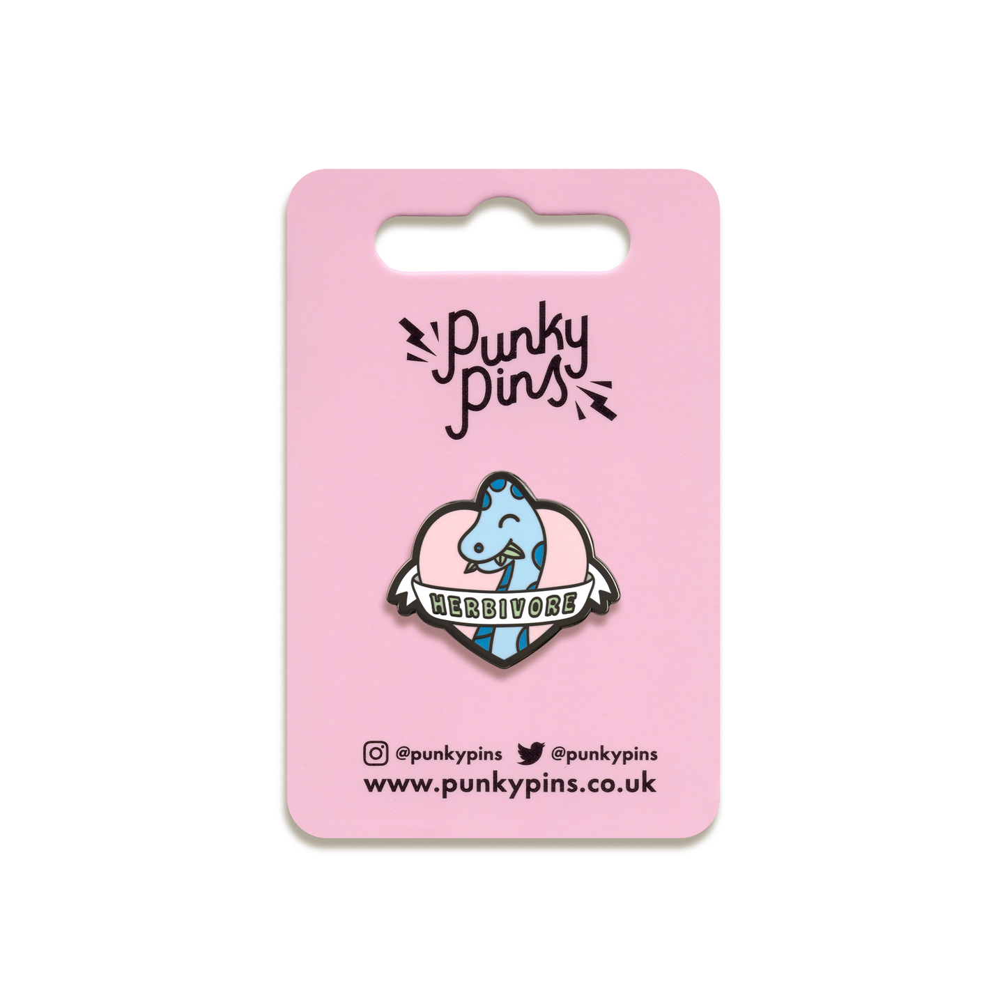 Herbivore Dinosaur Enamel Pin by Punky Pins