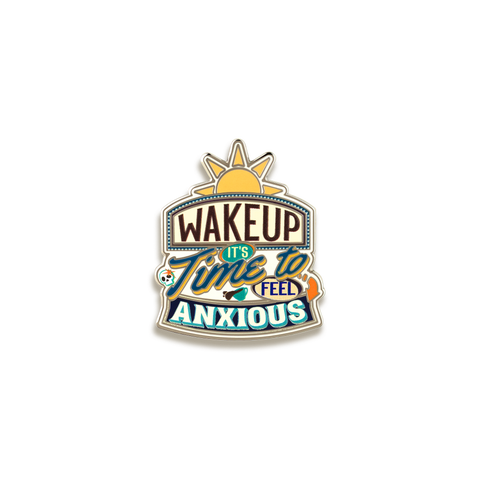 Wake Up Enamel Pin by Rad Girl Creations