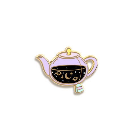 Cosmic Tea Enamel Pin by ReveryWorks