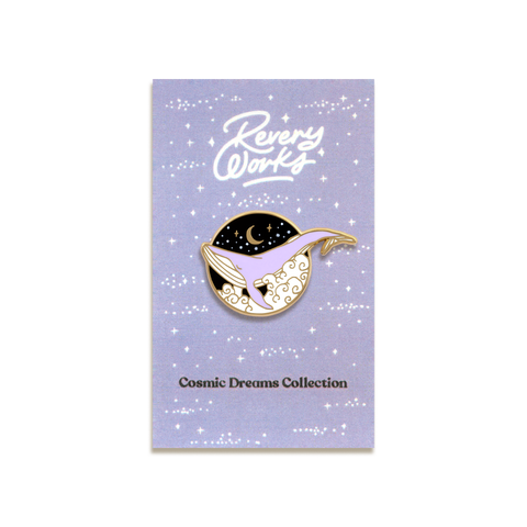 Cosmic Whale Enamel Pin by ReveryWorks