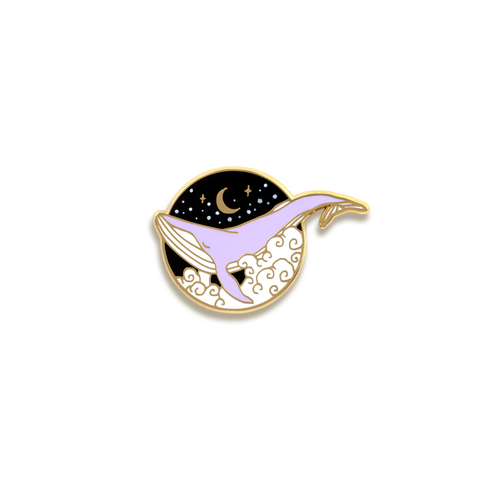 Cosmic Whale Enamel Pin by ReveryWorks