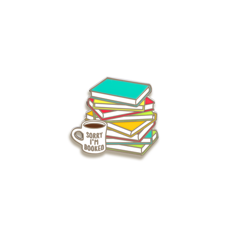 Booked Enamel Pin by Tiny Bee Cards