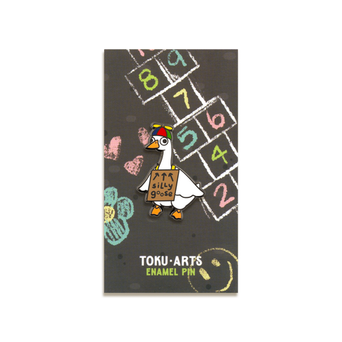 Silly Goose Enamel Pin by Toku Arts