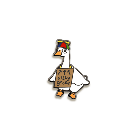 Silly Goose Enamel Pin by Toku Arts