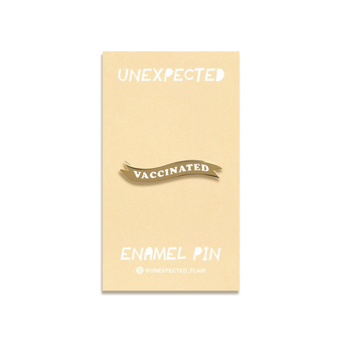 Vaccinated Enamel Pin by Unexpected Flair