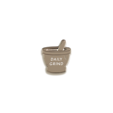 Daily Grind Enamel Pin by V Coterie