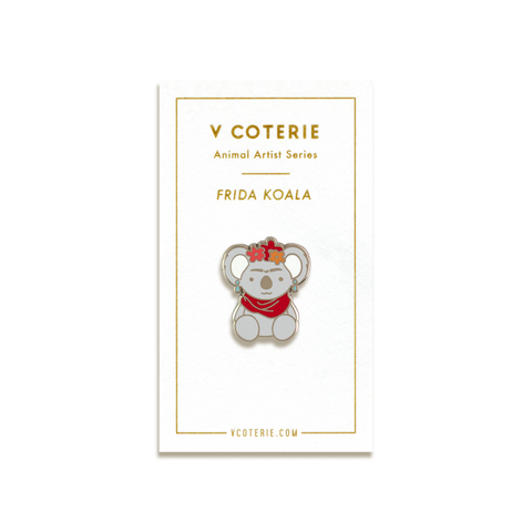 Frida Koala Enamel Pin by V Coterie