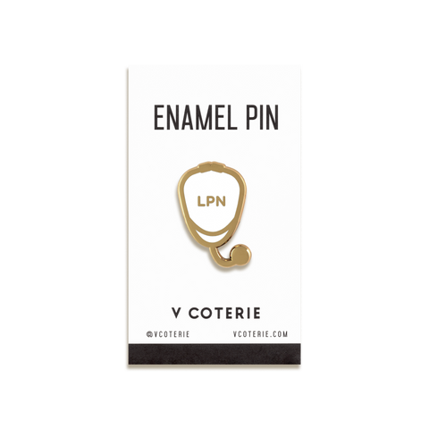 Licensed Practical Nurse Enamel Pin by V Coterie