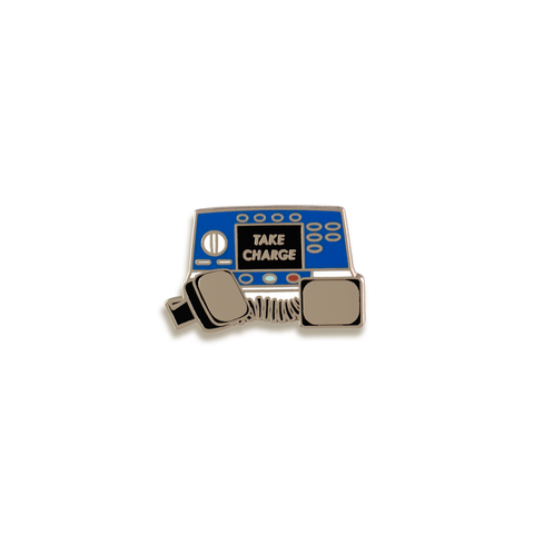 Take Charge Enamel Pin by V Coterie