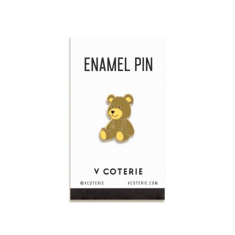 Teddy Bear w/ Stethoscope Enamel Pin by V Coterie