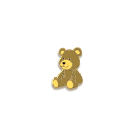 Teddy Bear w/ Stethoscope Enamel Pin by V Coterie