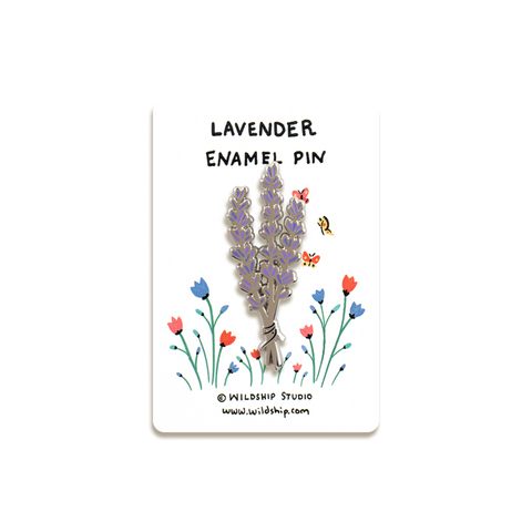 Lavender Enamel Pin by Wildship Studio