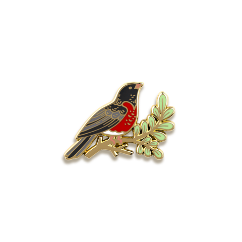 Robin Enamel Pin by Wildship Studio