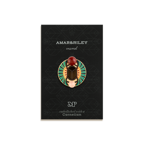 Scarab Enamel Pin by Amar&Riley