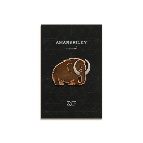 Woolly Mammoth Enamel Pin by Amar&Riley