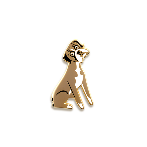 Boxer Enamel Pin by Doggie Drawings