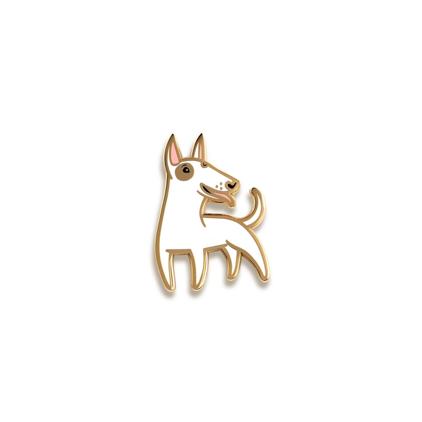 Bull Terrier Enamel Pin by Doggie Drawings