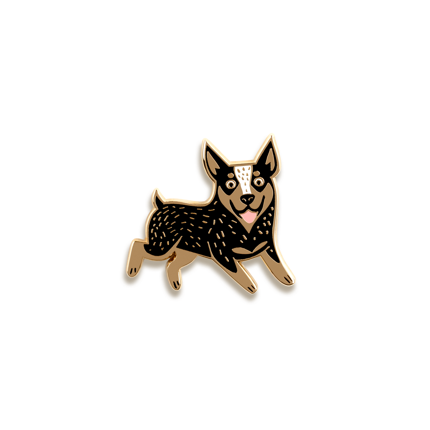 Cattledog Enamel Pin by Doggie Drawings