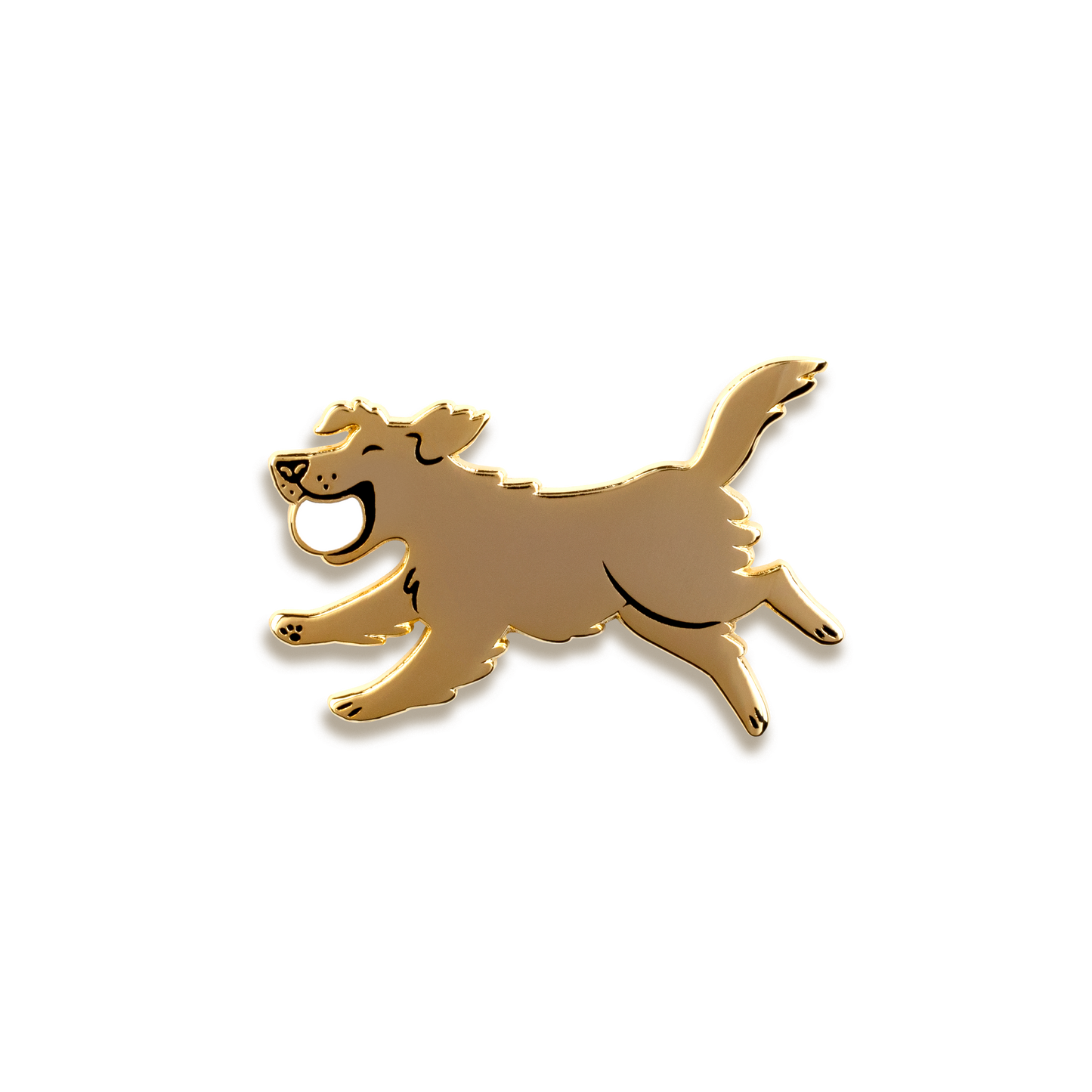 Golden Retriever Enamel Pin by Doggie Drawings