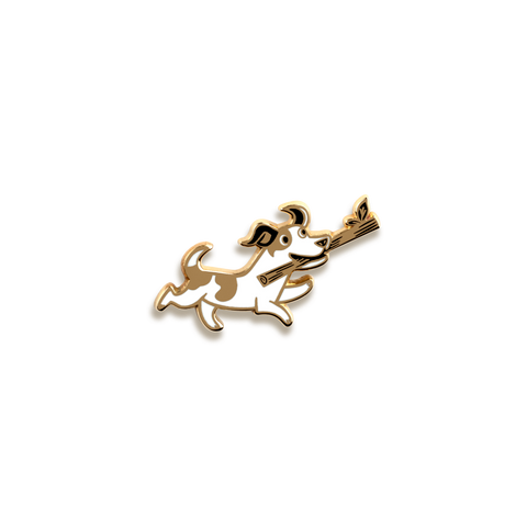 Jack Russell Enamel Pin by Doggie Drawings
