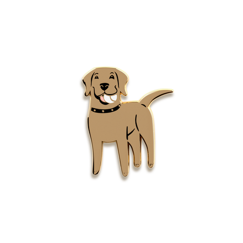 Labrador Retriever Enamel Pin by Doggie Drawings