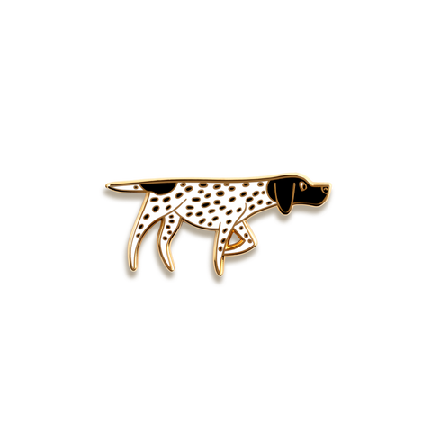 Pointer Enamel Pin by Doggie Drawings