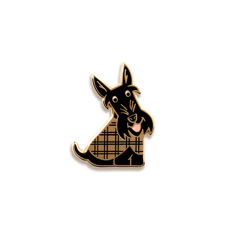 Scottish Terrier Enamel Pin by Doggie Drawings