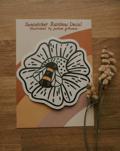 Honeybee Suncatcher by Justine Gilbuena