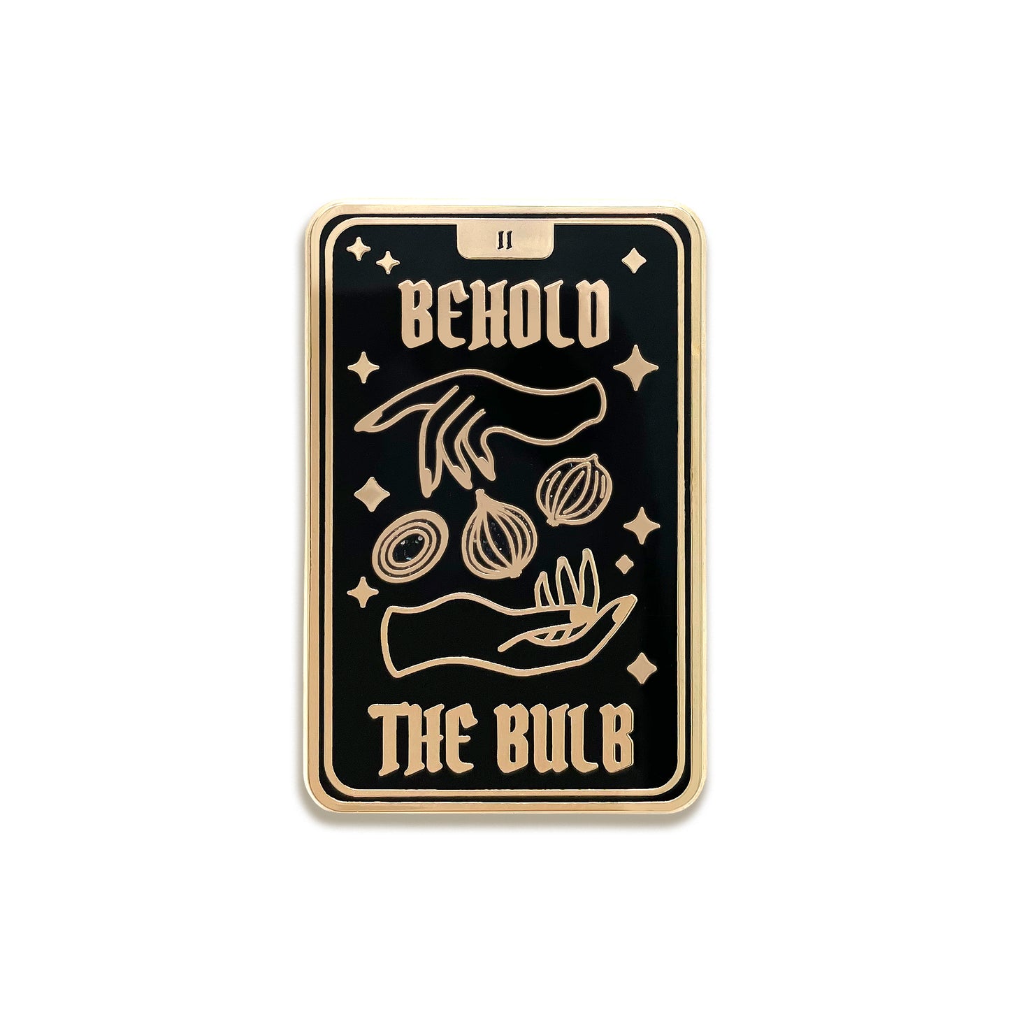 Onion Tarot Card Enamel Pin by Franki Hanke