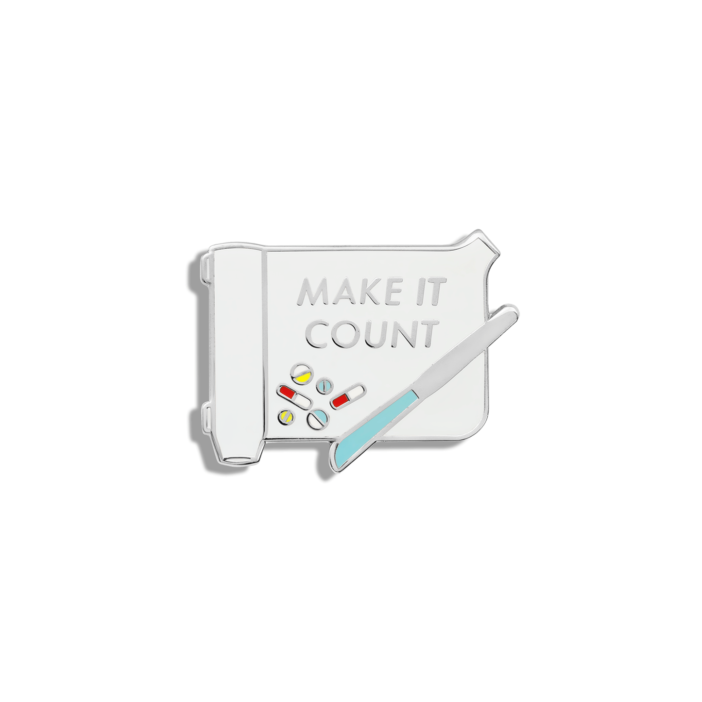 Make It Count Enamel Pin by V Coterie