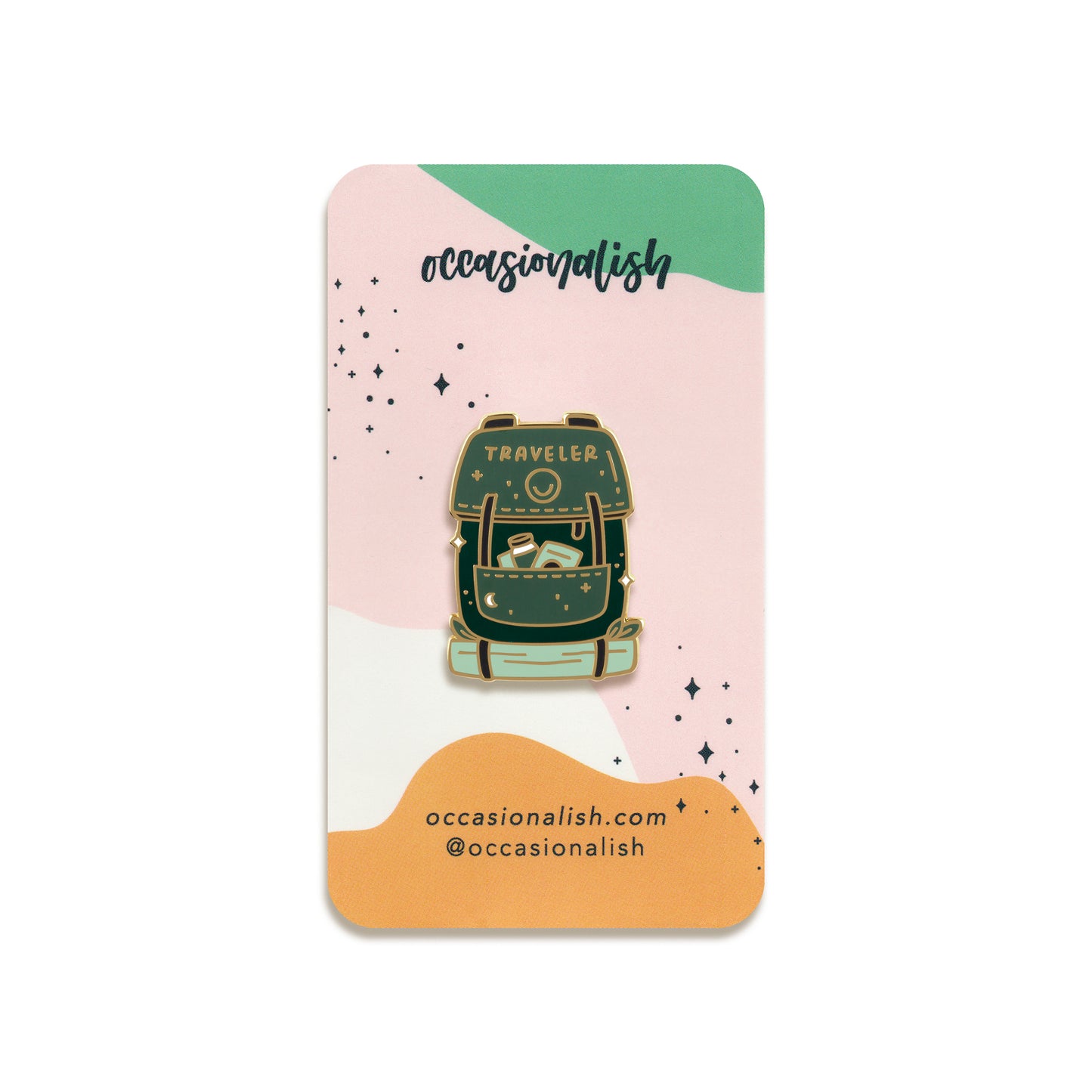 Traveler's Backpack Enamel Pin by Occasionalish