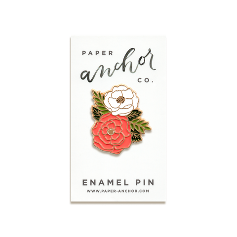 Irene Floral Cluster Enamel Pin by Paper Anchor Co.