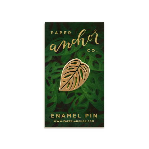 Monstera Adansonii Enamel Pin by Paper Anchor Co.